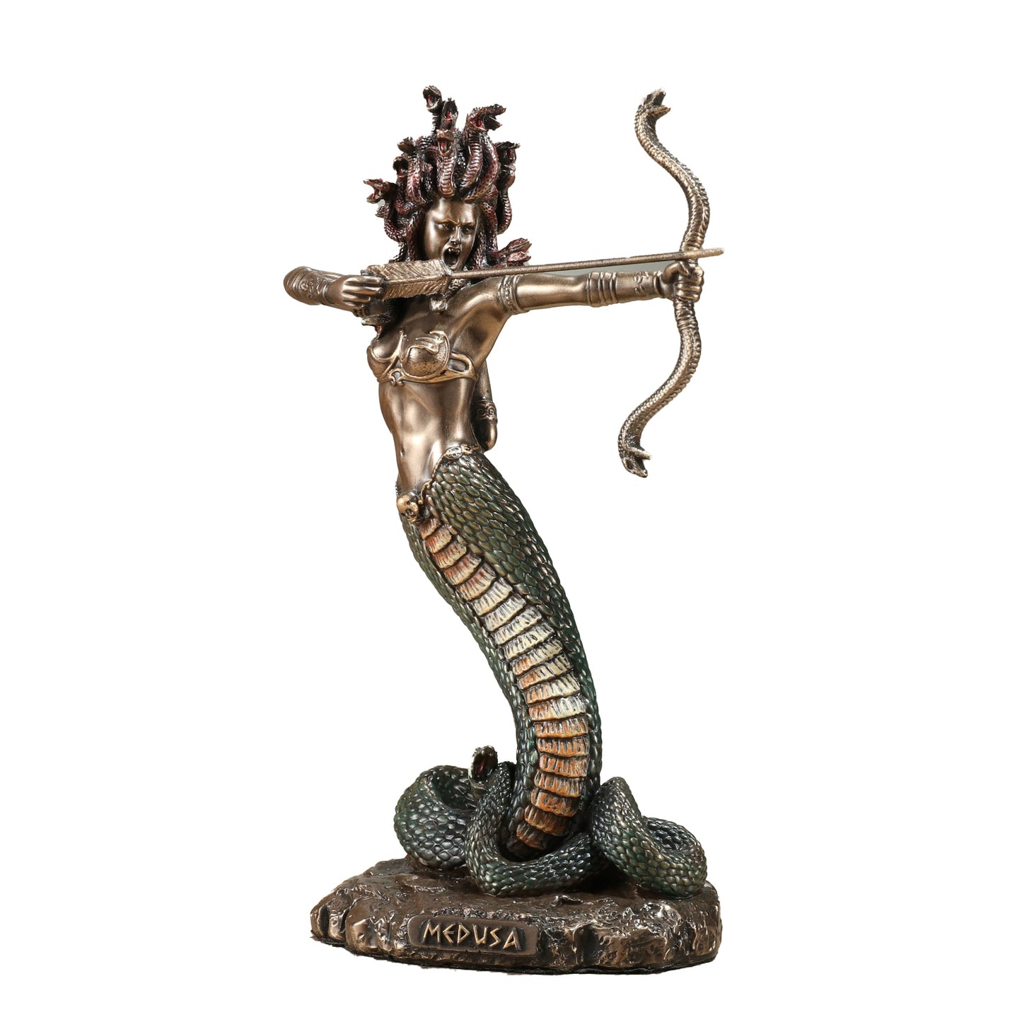 Furious Medusa Shooting Arrow 15.5cm Veronese Statue