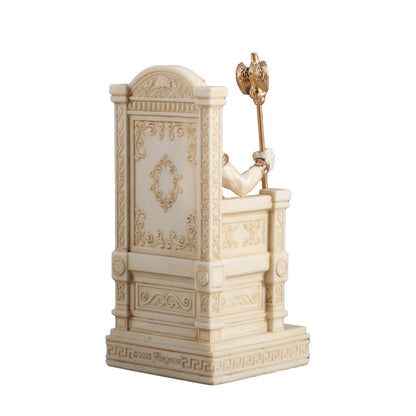 Zeus Sitting On Throne 8.5cm Veronese White Statue