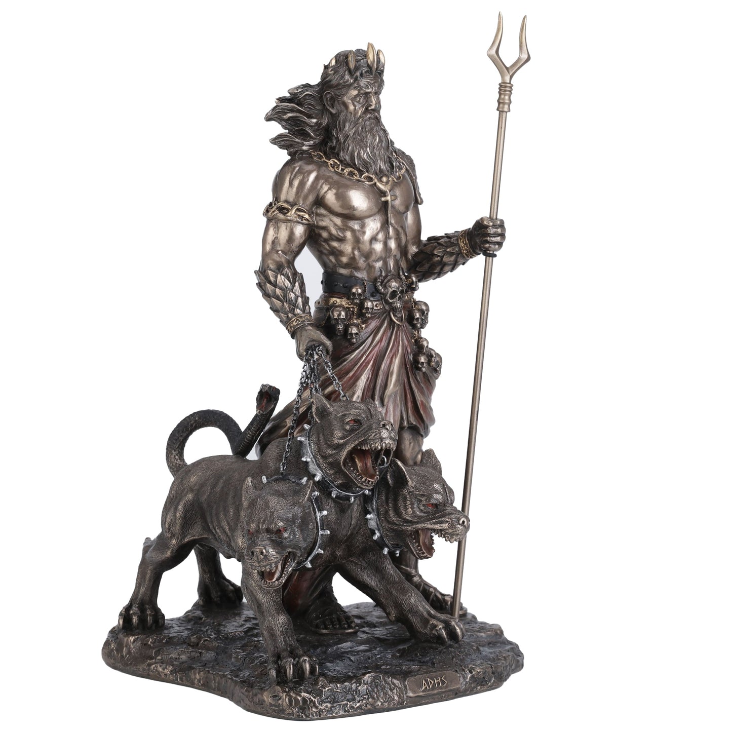 Hades Greek God Of The Underworld With Cerberus 30cm Veronese Statue