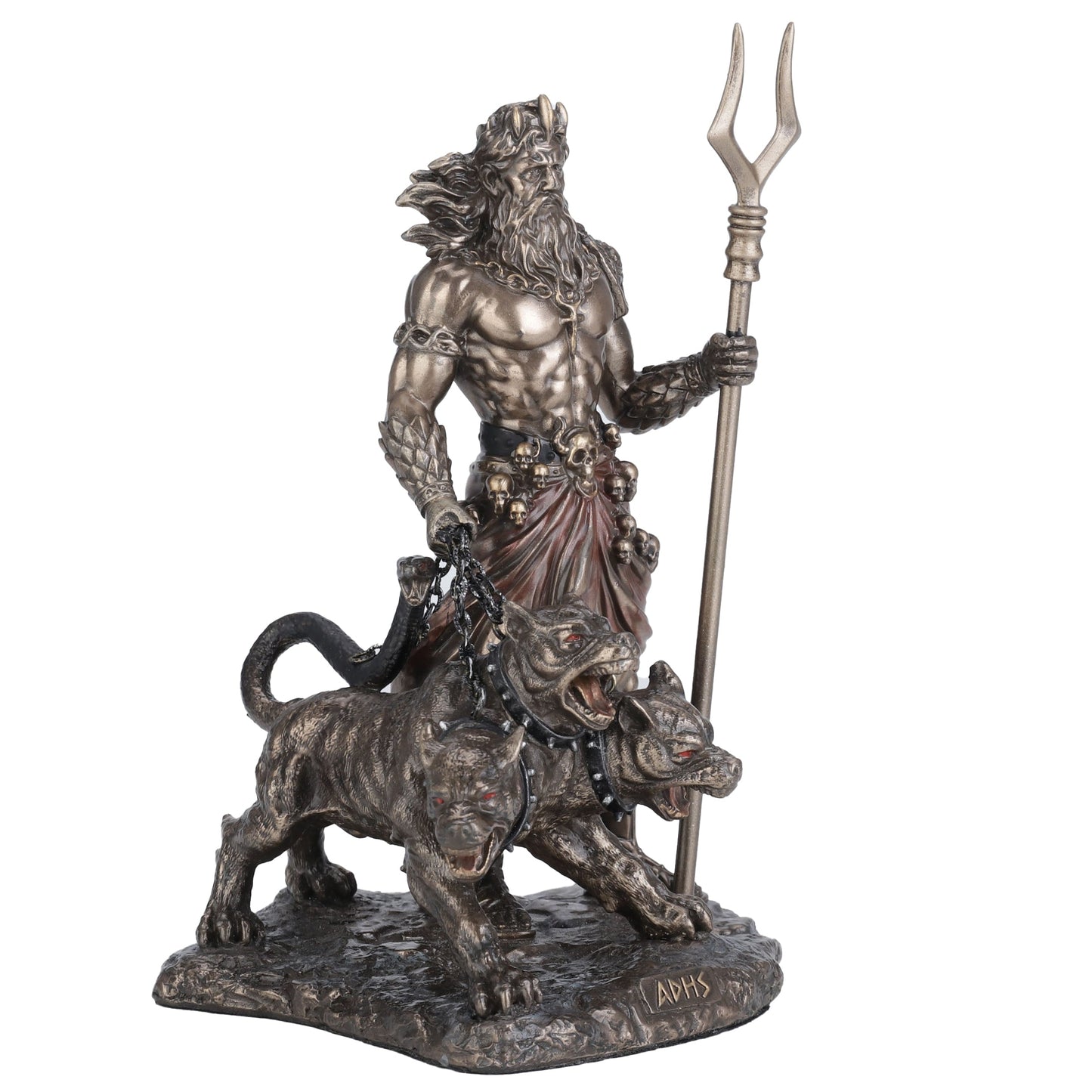 Hades Greek God Of The Underworld With Cerberus 16.5cm Veronese Statue