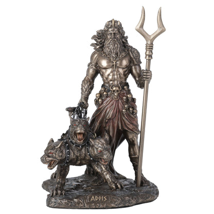 Hades Greek God Of The Underworld With Cerberus 16.5cm Veronese Statue