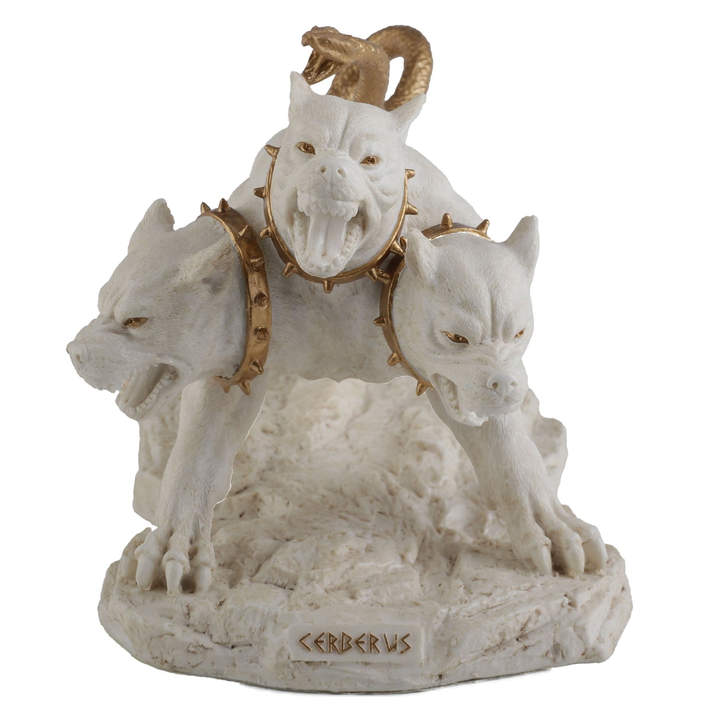 Cerberus The Three Headed Hound Of Hades 19.5cm Veronese White-Gold Statue