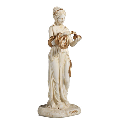 Hygieia Greek Goddess Of Hygiene 15.5cm Veronese White Statue