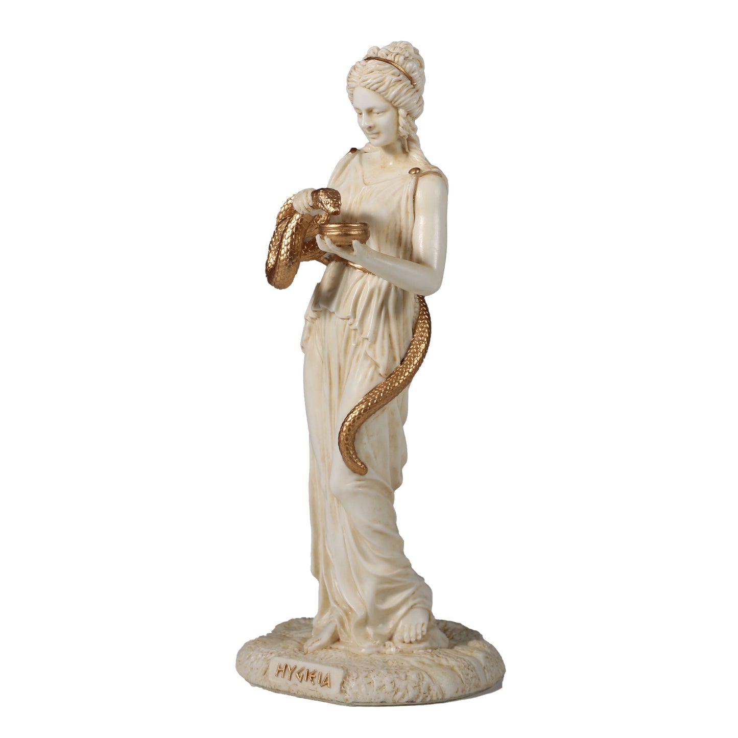 Hygieia Greek Goddess Of Hygiene 15.5cm Veronese White Statue