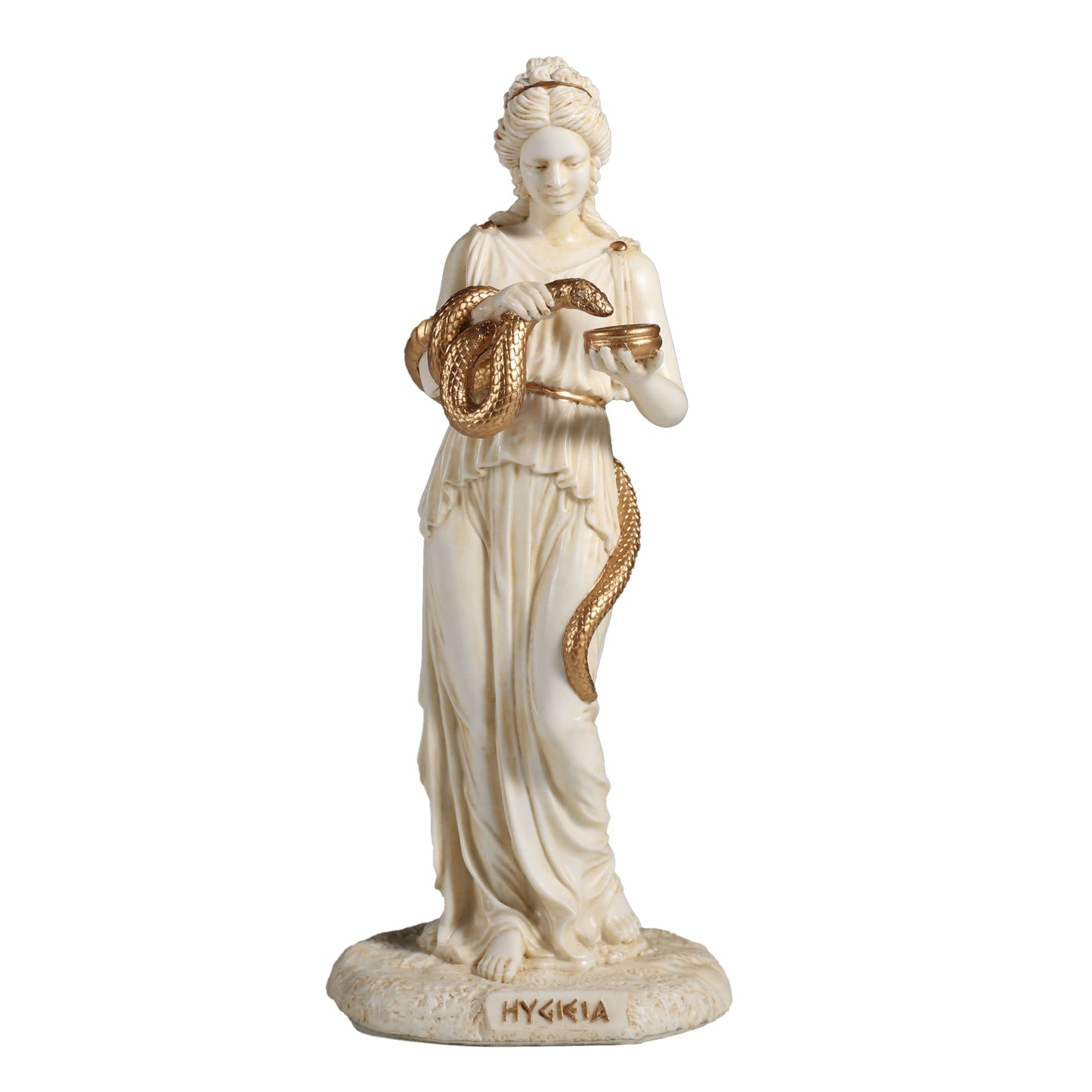 Hygieia Greek Goddess Of Hygiene 15.5cm Veronese White Statue