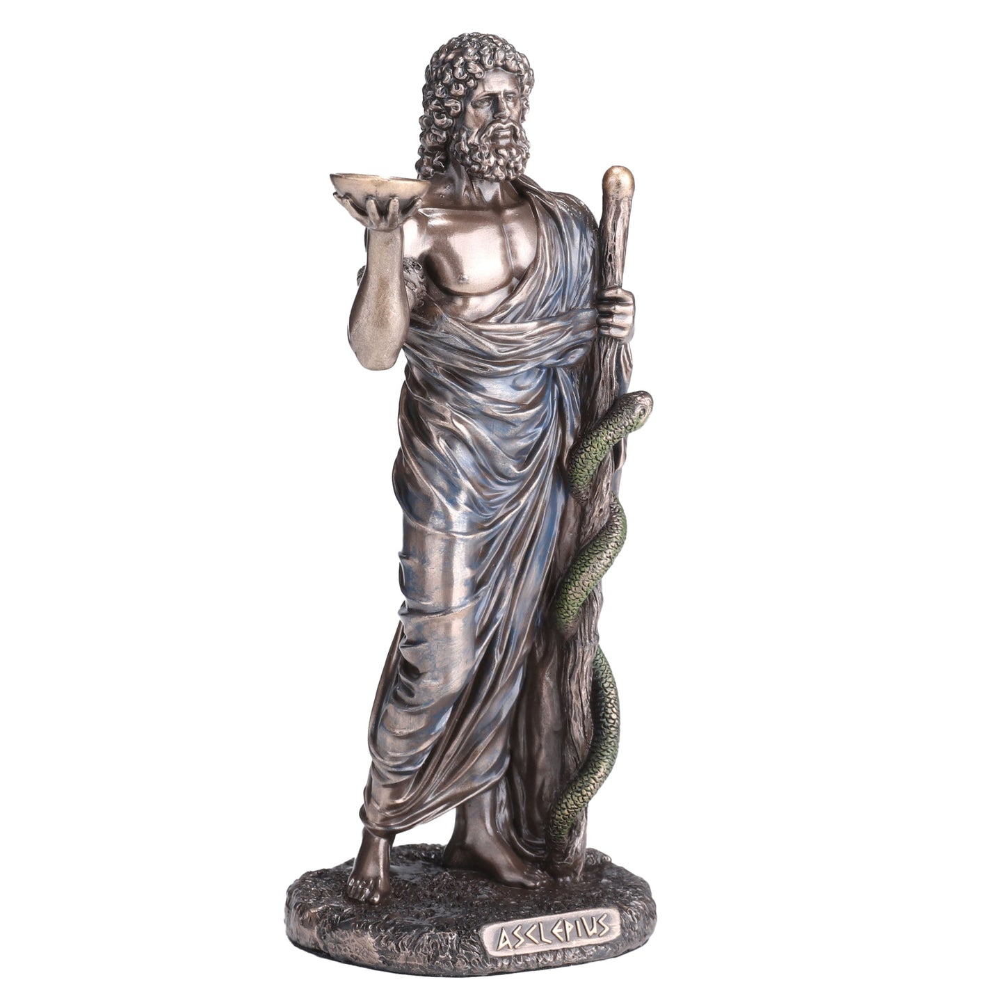 Asclepius Greek God Of Medicine 16cm Veronese Statue