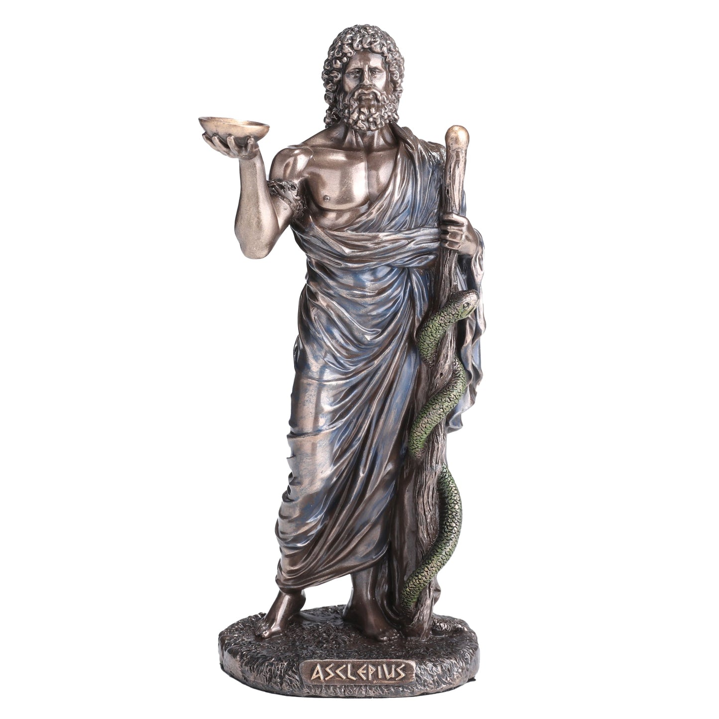 Asclepius Greek God Of Medicine 16cm Veronese Statue