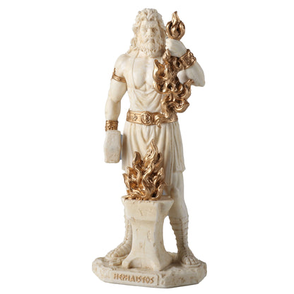 Hephaestus Greek God Of Smithing 16cm Veronese White Statue